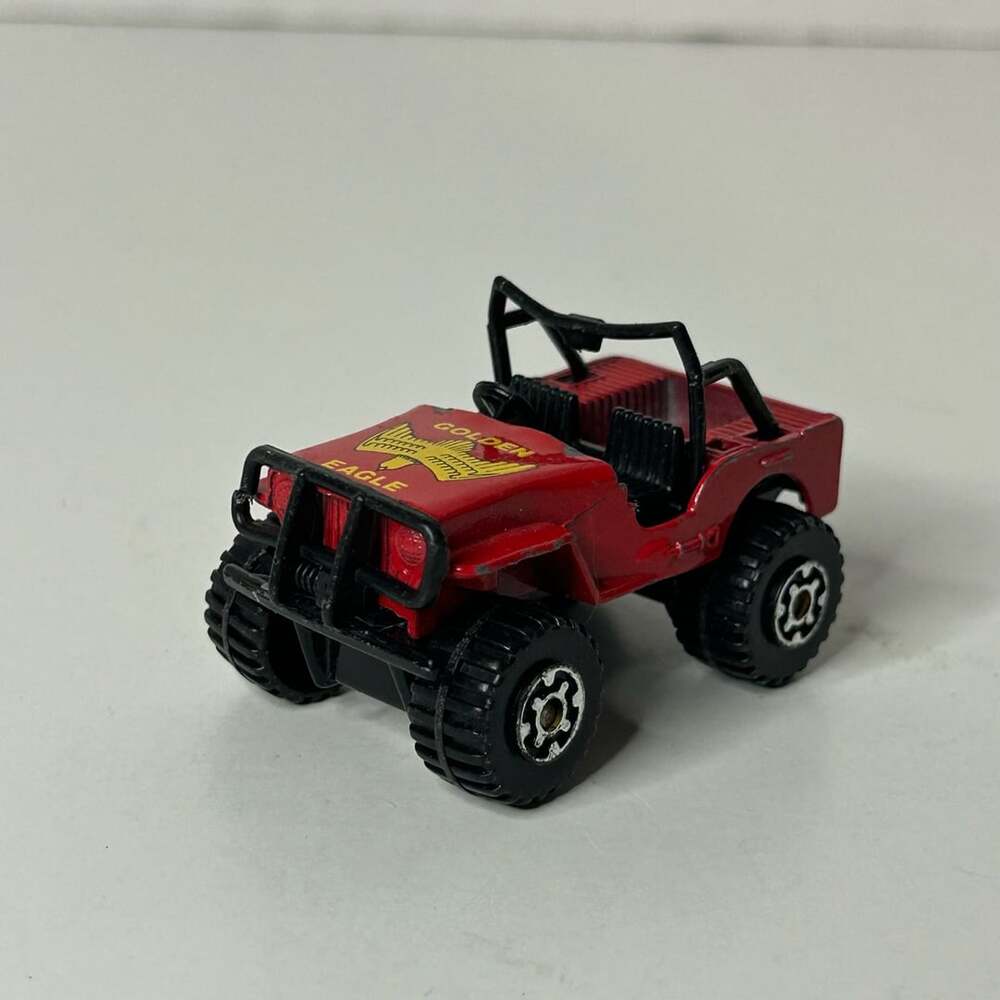 Matchbox Jeep 4X4 Golden Eagle Red Toy Car